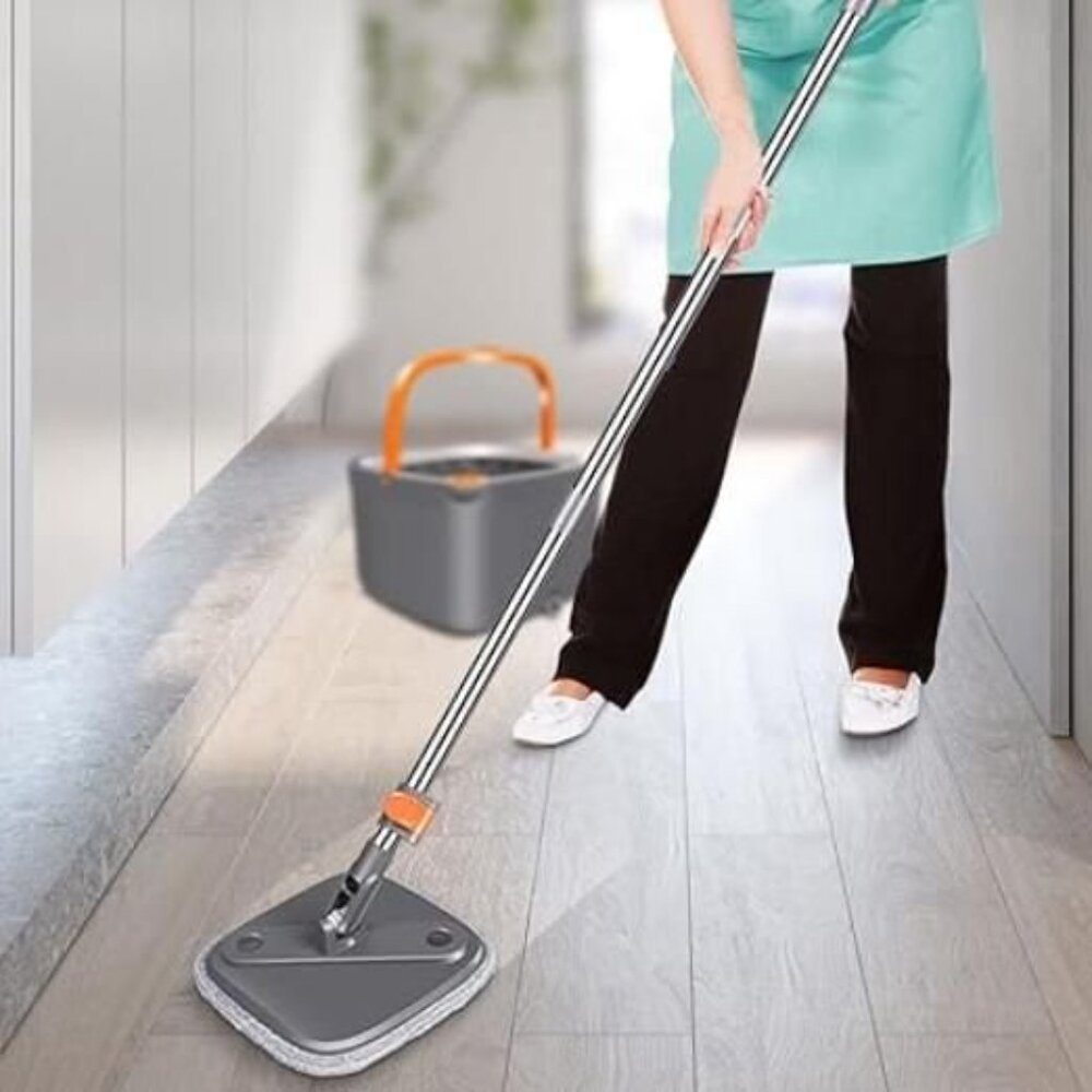 Effortless 360° Microfiber Mop with Water-Separation Bucket – No-Handwash Floor - Picture 2 of 5